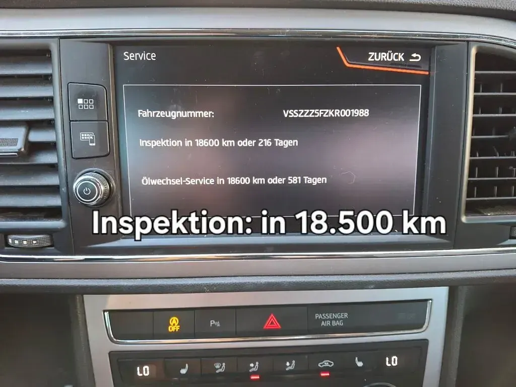 Usata Seat Leon 116 CV (85 kW) 2018 Bianco Berlina