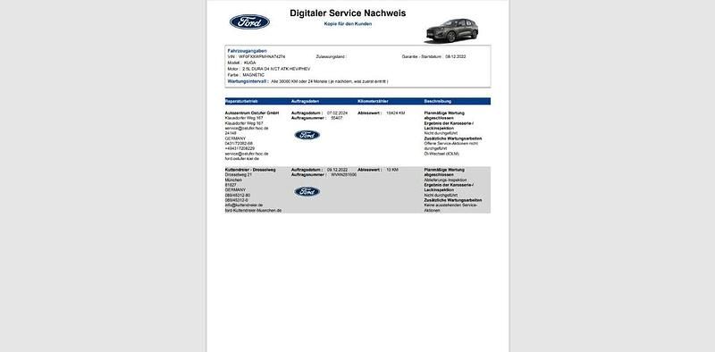 Gebraucht Ford Kuga ST-Line 224 PS (164 kW) 2022 Magneticgrau (metallic) SUV