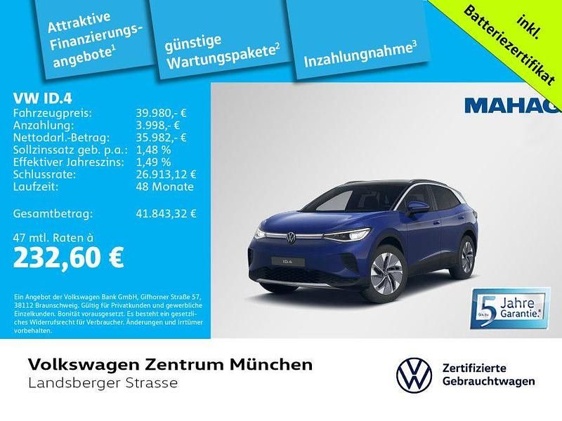 Blau Gebraucht 2025 VW ID.4 Pro SUV | 39.980 € (Guter Preis) - Bild 1/2
