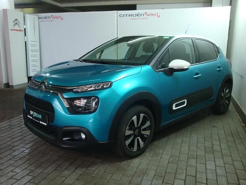 Blau / dach weiß Gebraucht 2023 Citroën C3 Shine Kleinwagen | 12.960 € (Fairer Preis) - Bild 1/4