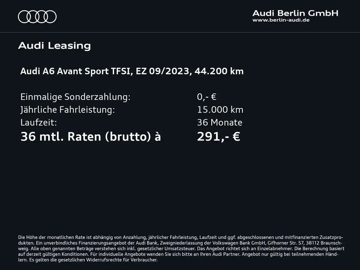 Gebraucht Audi A6 Sport 265 PS (194 kW) 2023 Schwarz Kombi