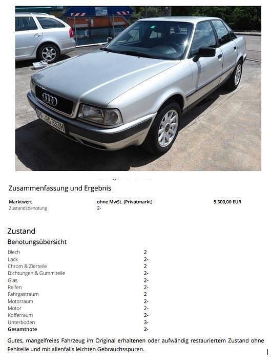 Silber Gebraucht 1994 Audi 80 Limousine | 3.999 € - Bild 1/4