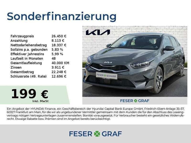 Grau Neu 2024 Kia Ceed Spirit Limousine | 26.450 € (Guter Preis) - Bild 1/4