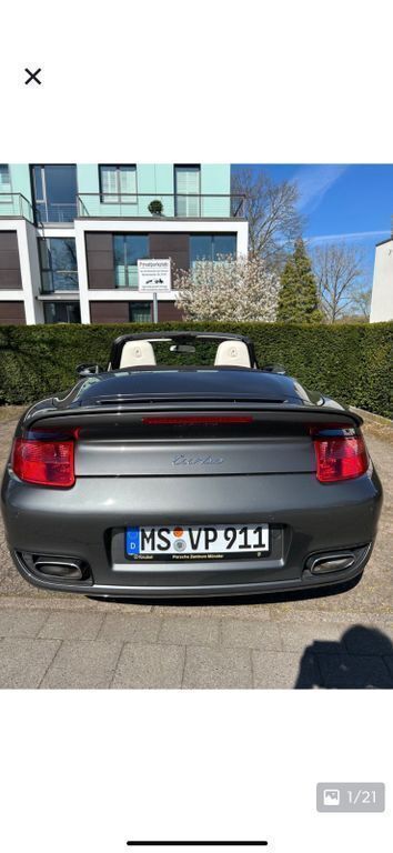 Grau Gebraucht 2008 Porsche 997 Turbo Cabrio | 89.000 € (Teuer) - Bild 1/4