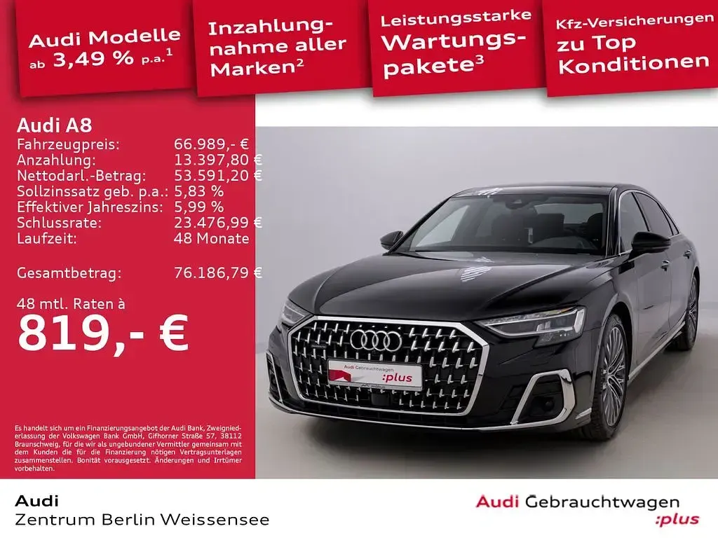 Gebraucht Audi A8L Ambiente 286 PS (210 kW) 2023 Brillantschwarz Limousine