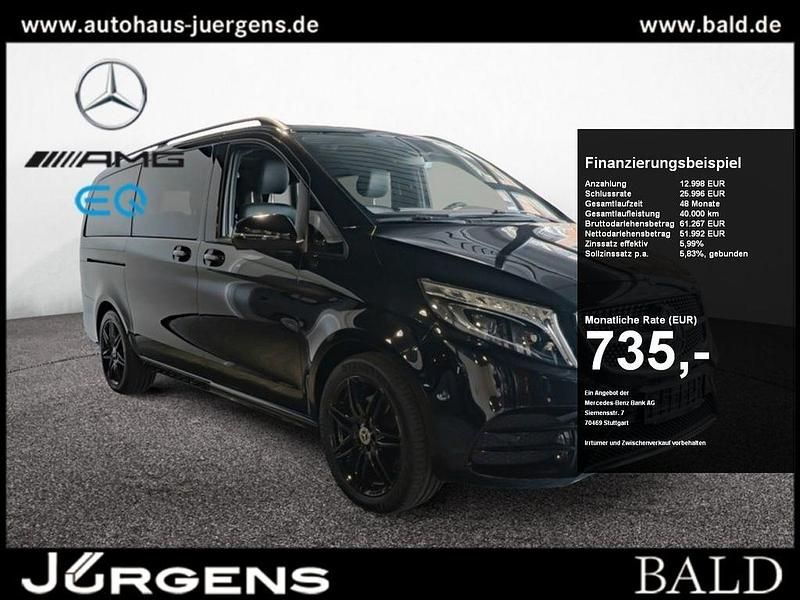 Schwarz obsidianschwarz metallic Gebraucht 2021 Mercedes V300 Exclusive Van / Kleinbus | 64.990 € (Guter Preis) - Bild 1/4