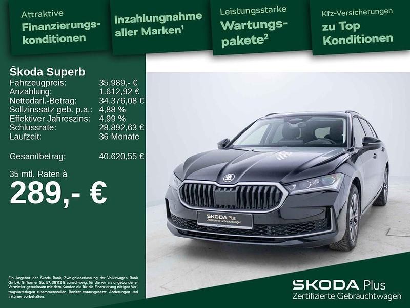 Gebraucht Skoda Superb Selection 265 PS (194 kW) 2025 Onyxschwarz metallic Kombi