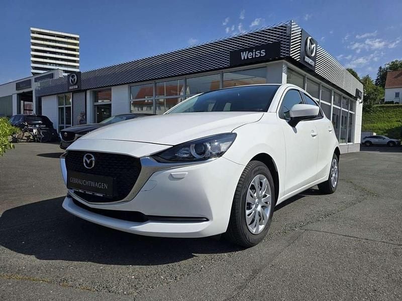 Purweiß Gebraucht 2021 Mazda 2 Prime-Line Kleinwagen | 14.500 € - Bild 1/4