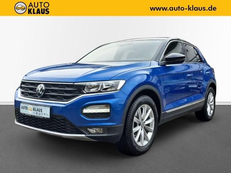 Ravennablau metallic (metallic) Gebraucht 2021 VW T-Roc Sport SUV | 24.770 € (Fairer Preis) - Bild 1/4