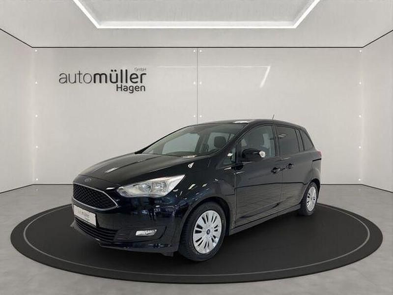 Gebraucht Ford Grand C-Max 125 PS (91 kW) 2018 Iridiumschwarz metallic Van / Kleinbus