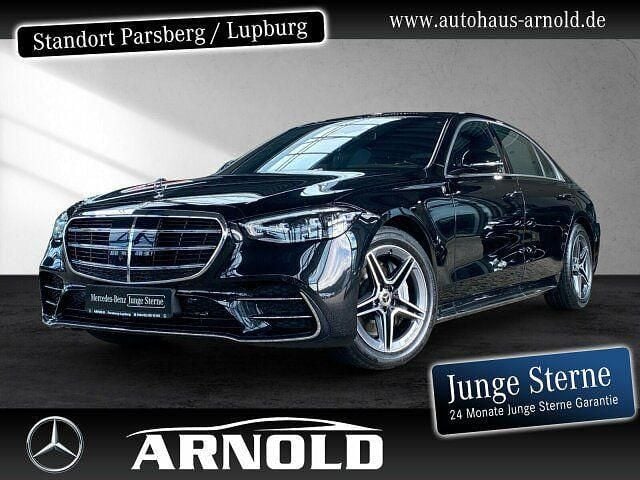 Schwarz (obsidianschwarz) Gebraucht 2024 Mercedes S450 AMG Limousine | 109.790 € (Superpreis) - Bild 1/4