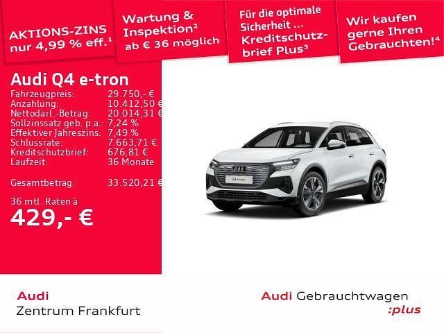 Gebraucht Audi Q4 e-tron Ambiente 150 kW (204 PS) 2023 Gletscherweiß metallic SUV