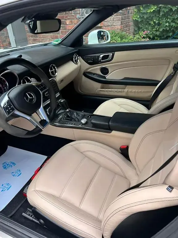 Gebraucht Mercedes SLK55 AMG AMG 421 PS (309 kW) 2013 Weiß Cabrio