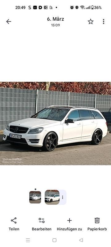 Weiß Gebraucht 2013 Mercedes C350 AMG Kombi | 12.200 € (Superpreis) - Bild 1/4