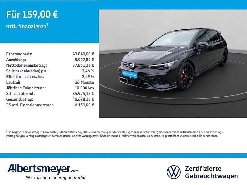 Schwarz Gebraucht 2025 VW Golf VIII GTI Clubsport Limousine | 43.849 € (Teuer) - Bild 1/4