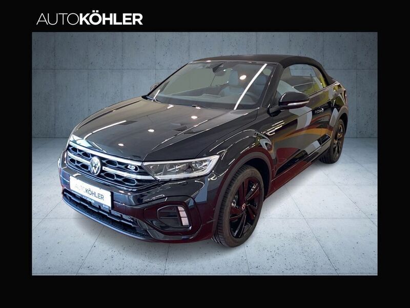 Schwarz Gebraucht 2025 VW T-Roc Cabriolet R-line Cabrio | 37.900 € (Fairer Preis) - Bild 1/4