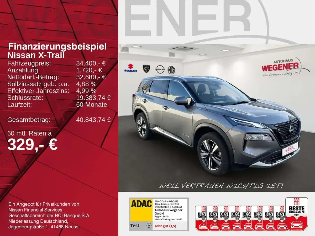 Gebraucht Nissan X-Trail Tekna 213 PS (156 kW) 2023 Grau SUV
