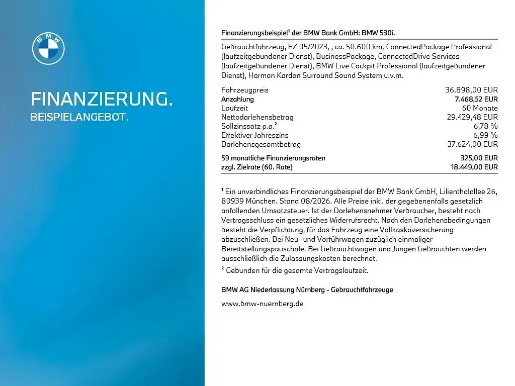 Gebraucht BMW 530 245 PS (180 kW) 2023 Grau Kombi