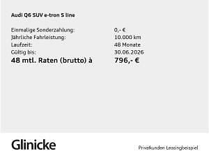 Neu Audi Q6 e-tron S-Line 225 kW (306 PS) 2026 Grau (magnetgrau) SUV