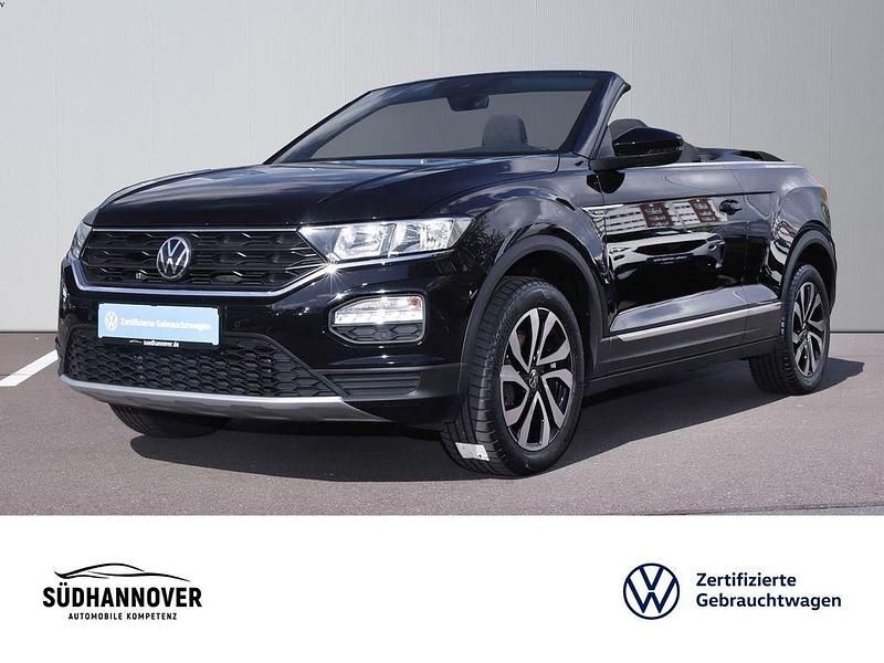 Schwarz Gebraucht 2021 VW T-Roc Cabriolet Active Cabrio | 20.685 € (Guter Preis) - Bild 1/4