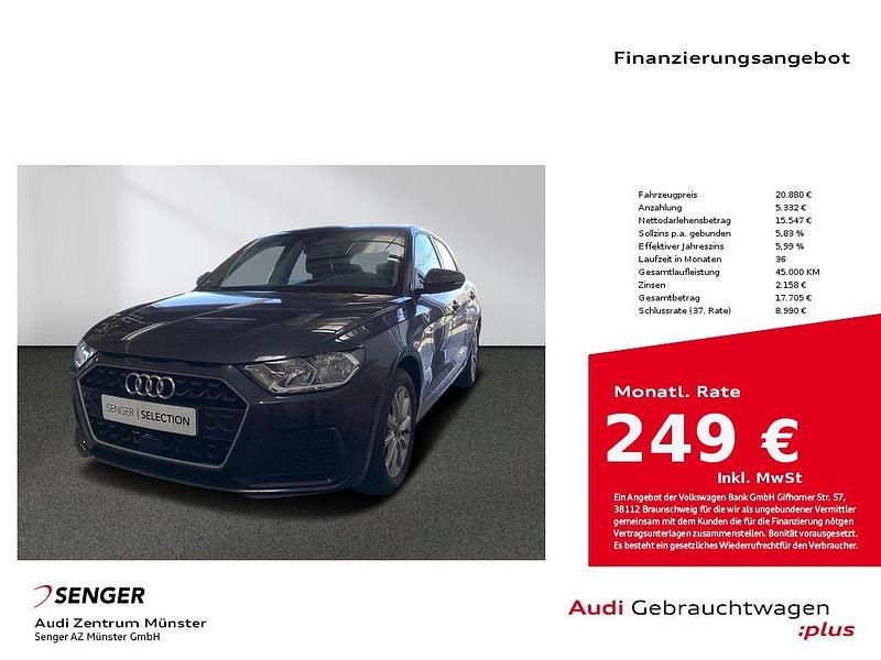 Grau Gebraucht 2022 Audi A1 Sportback Advanced Kleinwagen | 20.880 € (Fairer Preis) - Bild 1/4