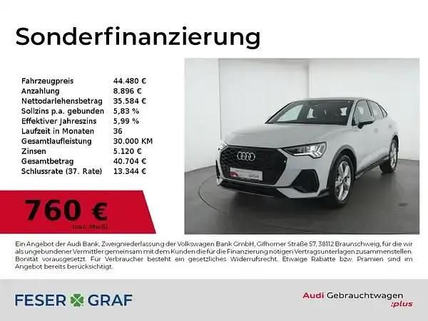 Gletscherweiß Gebraucht 2025 Audi Q3 Sportback S-Line SUV | 44.480 € (Teuer) - Bild 1/4