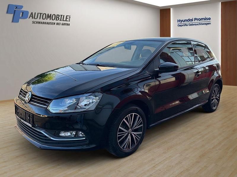 Schwarz Gebraucht 2016 VW Polo Allstar Kleinwagen | 7.990 € (Guter Preis) - Bild 1/4