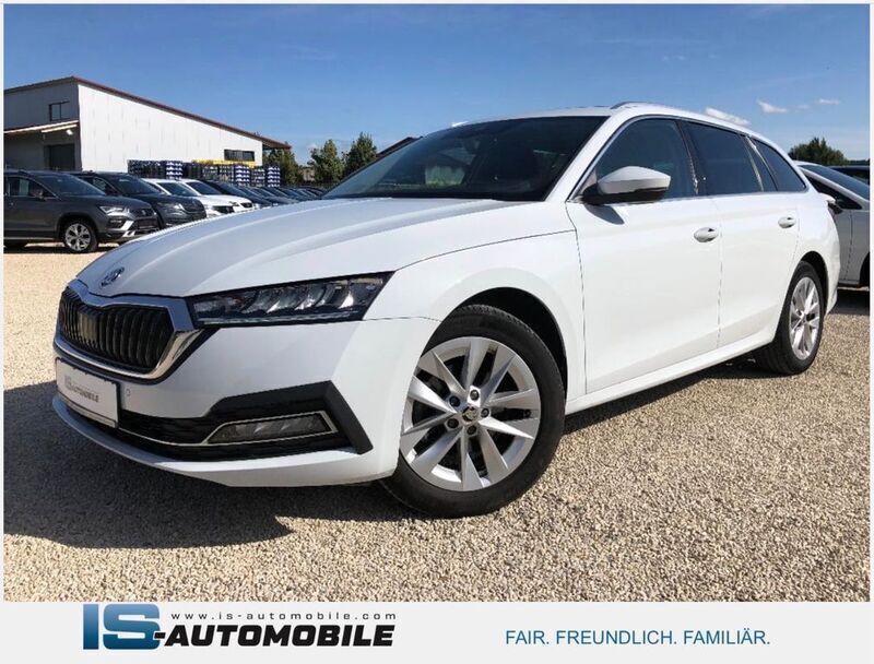 Moonweiss metallic Gebraucht 2022 Skoda Octavia Style Kombi | 25.499 € (Etwas zu teuer) - Bild 1/4