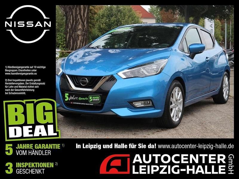 Blau Gebraucht 2020 Nissan Micra N-Connecta Kleinwagen | 13.470 € (Fairer Preis) - Bild 1/4