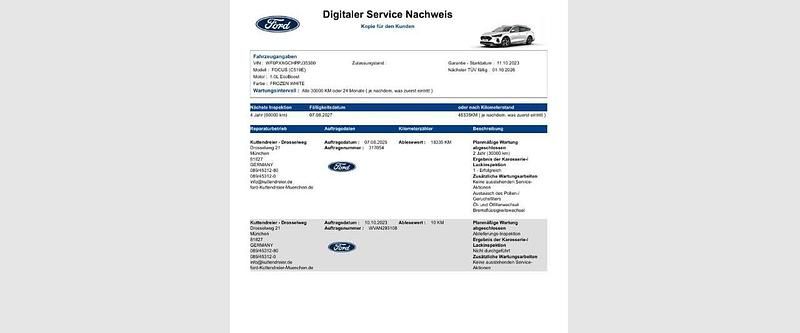 Gebraucht Ford Focus Active 125 PS (91 kW) 2023 Frostweiß Kombi