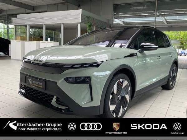 Grün (timiano green) Neu 2025 Skoda Elroq First Edition SUV | 45.440 € (Superpreis) - Bild 1/4