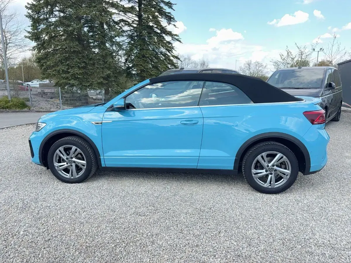 Gebraucht VW T-Roc Cabriolet R-line 150 PS (110 kW) 2024 Teal blue schwarz Cabrio