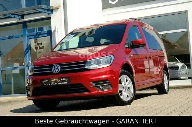 Gebraucht VW Caddy Maxi Comfortline 102 PS (75 kW) 2017 Rot Van / Kleinbus