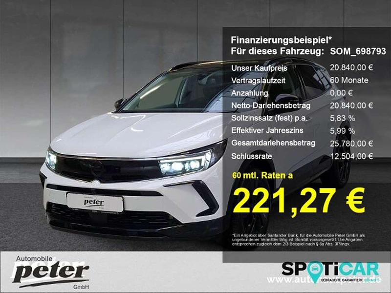 Lack weiss banquise/deckende l Gebraucht 2023 Opel Grandland X GS Line SUV | 23.440 € (Fairer Preis) - Bild 1/4