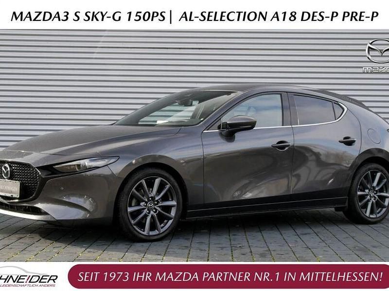 Matrixgrau Gebraucht 2021 Mazda 3 Sky Limousine | 22.790 € (Fairer Preis) - Bild 1/4