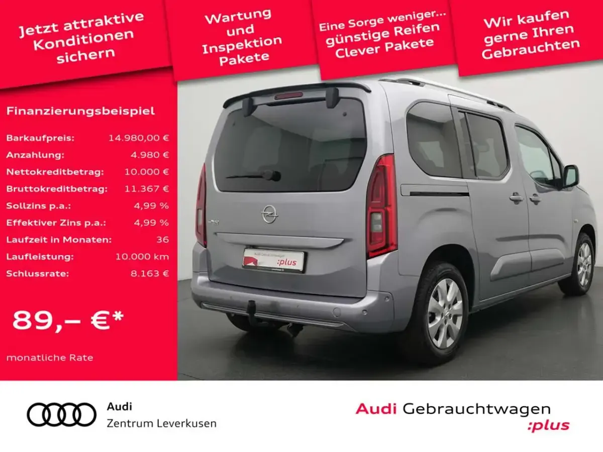 Gebraucht Opel Combo Life Innovation 131 PS (96 kW) 2019 Quarz grau Van / Kleinbus