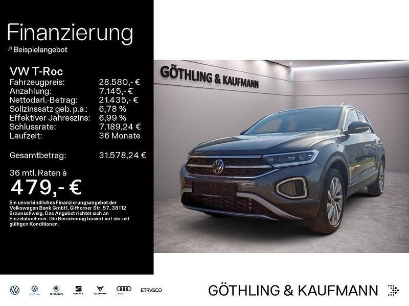 Grau Gebraucht 2025 VW T-Roc Life SUV | 28.580 € (Superpreis) - Bild 1/4