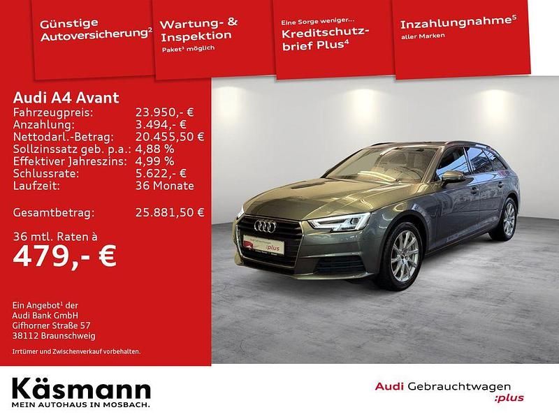 Monsungrau metallic (metallic) Gebraucht 2019 Audi A4 Design Kombi | 23.950 € (Guter Preis) - Bild 1/4