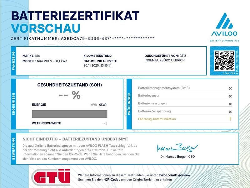 Gebraucht Kia Niro 105 PS (77 kW) 2022 Weiß SUV