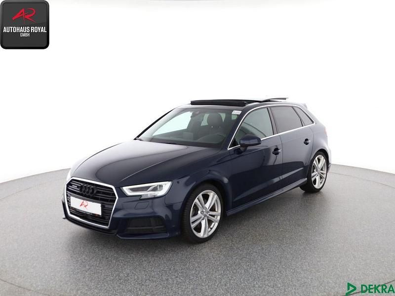 Blau Gebraucht 2020 Audi A3 Sportback S-Line Limousine | 23.880 € (Guter Preis) - Bild 1/4