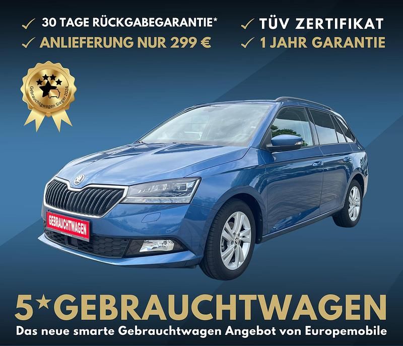 Titanblau metallic Gebraucht 2021 Skoda Fabia Style Kombi | 16.300 € (Fairer Preis) - Bild 1/1