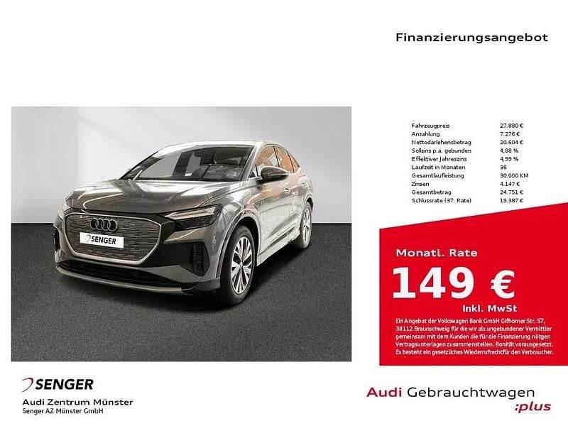 Grau Gebraucht 2022 Audi Q4 Sportback e-tron SUV | 27.880 € (Guter Preis) - Bild 1/1