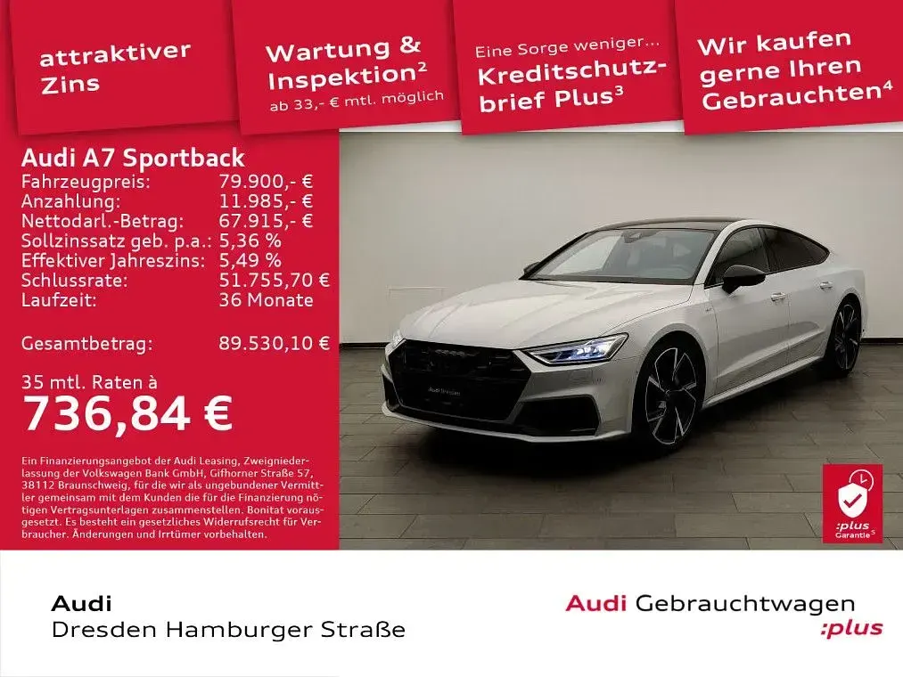 Gebraucht Audi A7 Sport 340 PS (250 kW) 2025 Suzukagrau metallic Limousine