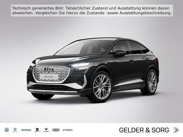 Schwarz (mythosschwarz metallic) Gebraucht 2025 Audi Q4 Sportback e-tron S-Line SUV | 47.111 € (Guter Preis) - Bild 1/4