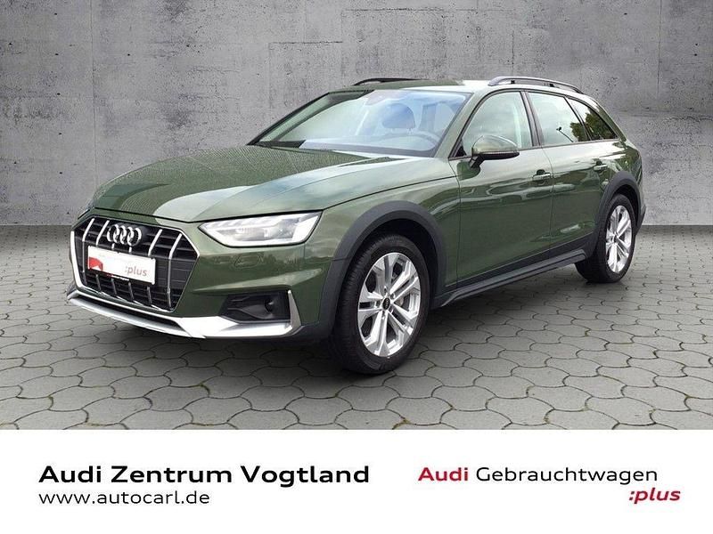 Distriktgrün metallic Gebraucht 2024 Audi A4 Allroad Basis Kombi | 43.980 € (Etwas zu teuer) - Bild 1/4