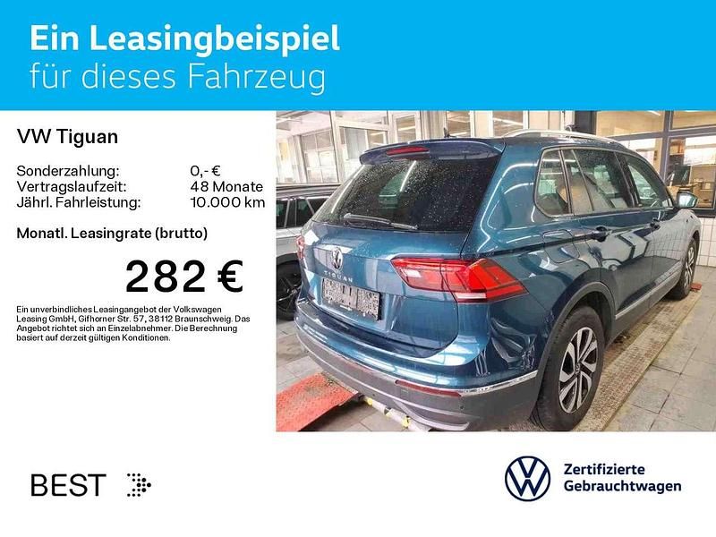 Gebraucht VW Tiguan Active 131 PS (96 kW) 2022 Nightshade blue metallic (metallic) SUV