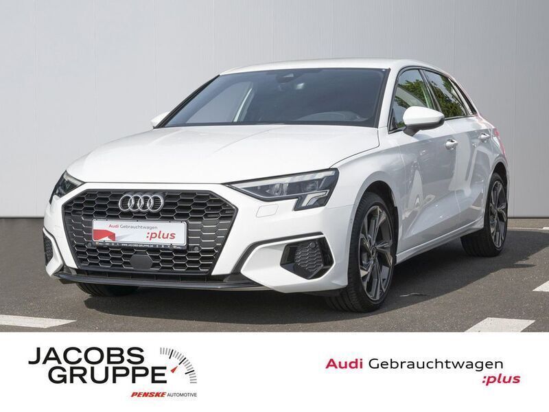 Weiß Gebraucht 2021 Audi A3 Sportback Advanced Limousine | 21.930 € (Fairer Preis) - Bild 1/4