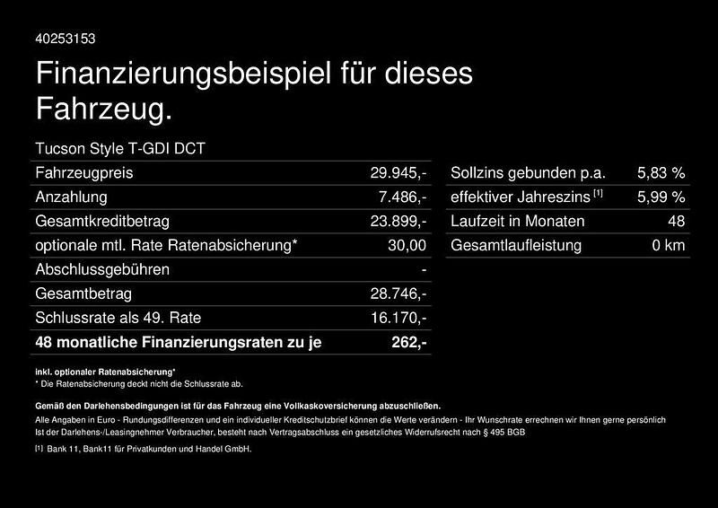 Grau Neu 2025 Hyundai Tucson Style SUV | 29.945 € (Superpreis) - Bild 1/1