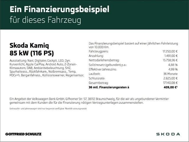 Gebraucht Skoda Kamiq Style 116 PS (85 kW) 2020 Grau SUV