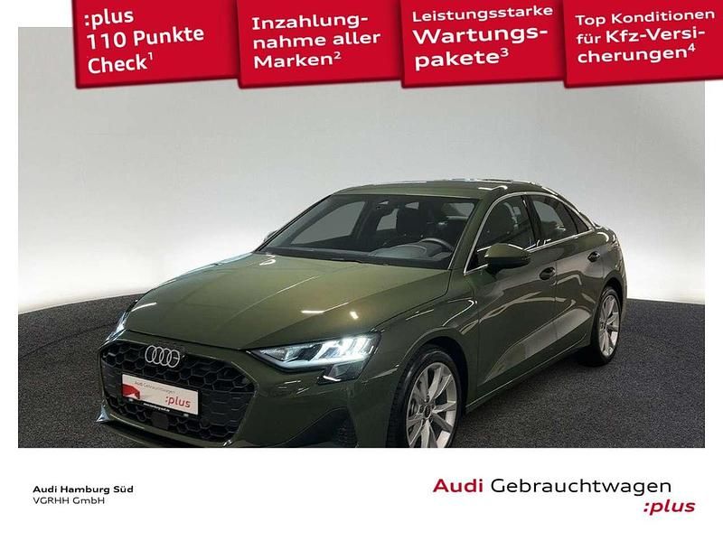 M4 distriktgrün metallic Gebraucht 2025 Audi A3 Performance Limousine | 31.410 € - Bild 1/3